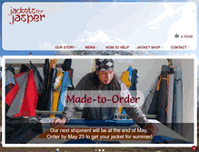 Tablet Screenshot of jacketsforjasper.com